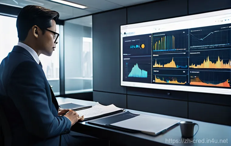 신용분석사로서 성장하는 법 - **Prompt:** A diverse group of professional credit analysts, fully clothed in smart business attire,...