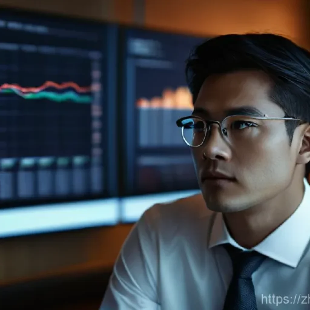 신용분석사로서의 전문성 쌓기 - **Prompt:** "A highly intelligent, modern credit analyst, a male in his late 30s, stands in a sleek,...