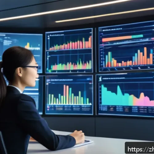 신용분석사와 신용 한도 분석 - A modern financial analyst in a sleek office environment, deeply analyzing diverse personal financia...